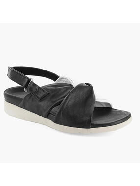 NWT Strive Tahiti II Black Leather Orthopedic Sandal 9.5